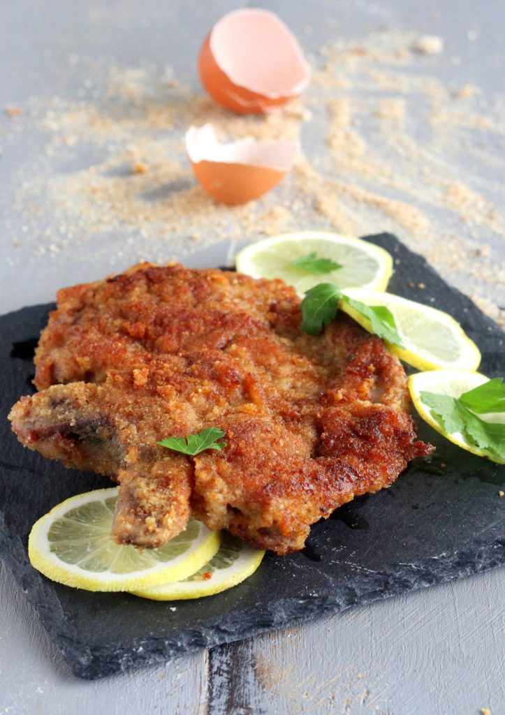 Côtelette de veau avec os à la milanaise