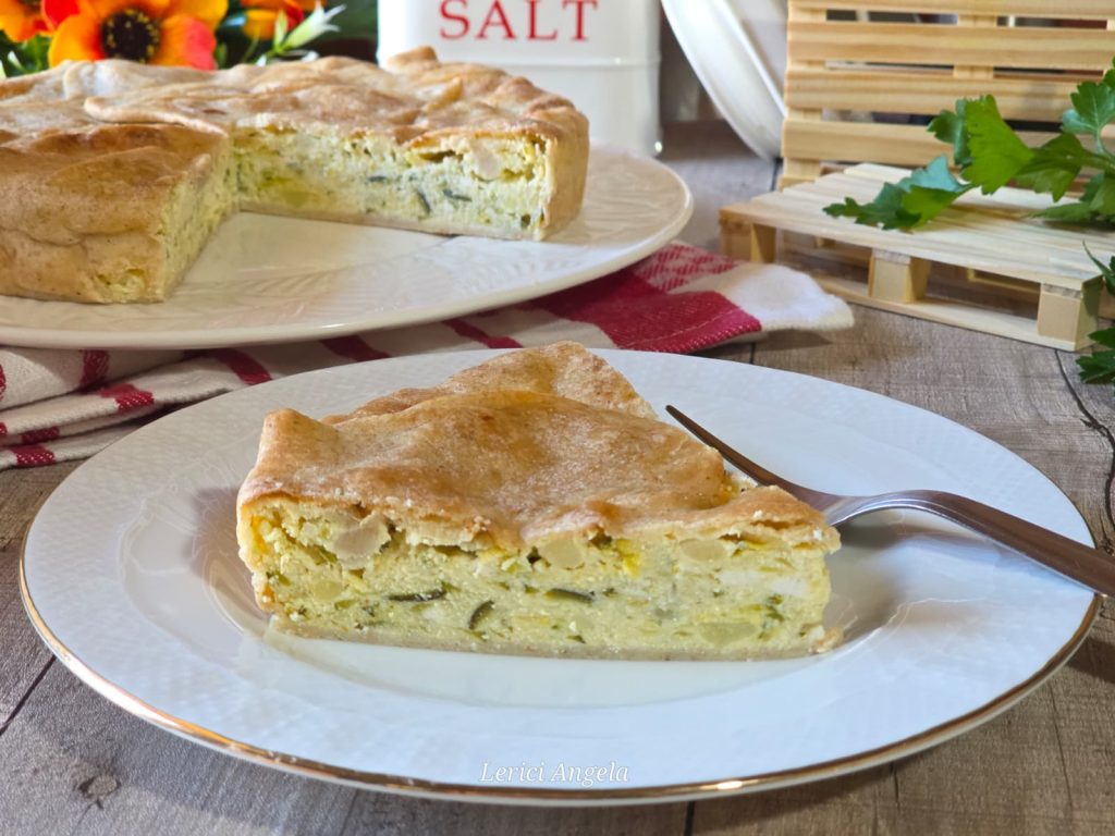 Tarte ligurienne aux courgettes