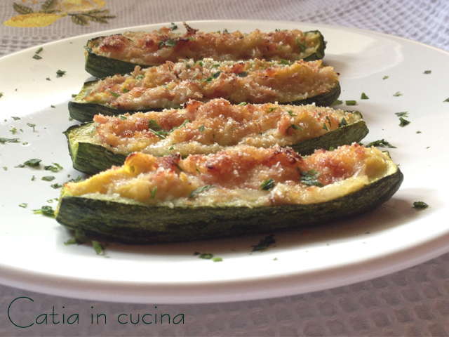 Bateaux de courgettes farcies recette légère