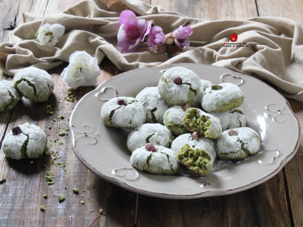 biscuits à la farine de pistache intérieur