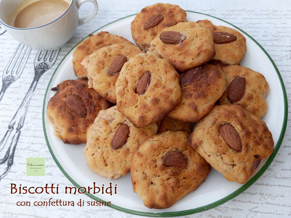 biscuits moelleux avec confiture de prunes