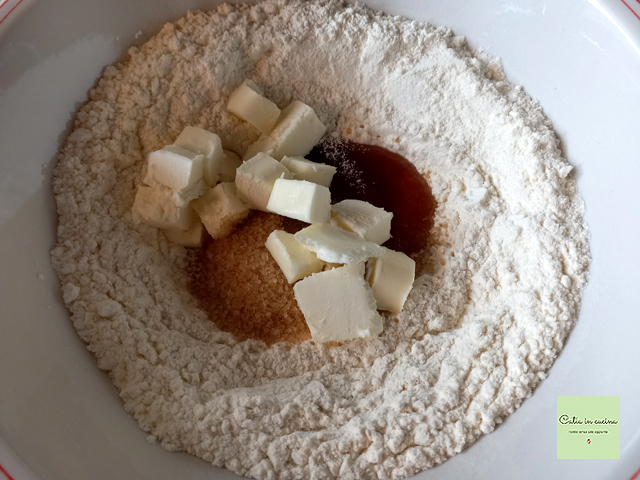 pâte sablée pain d'épices étape1