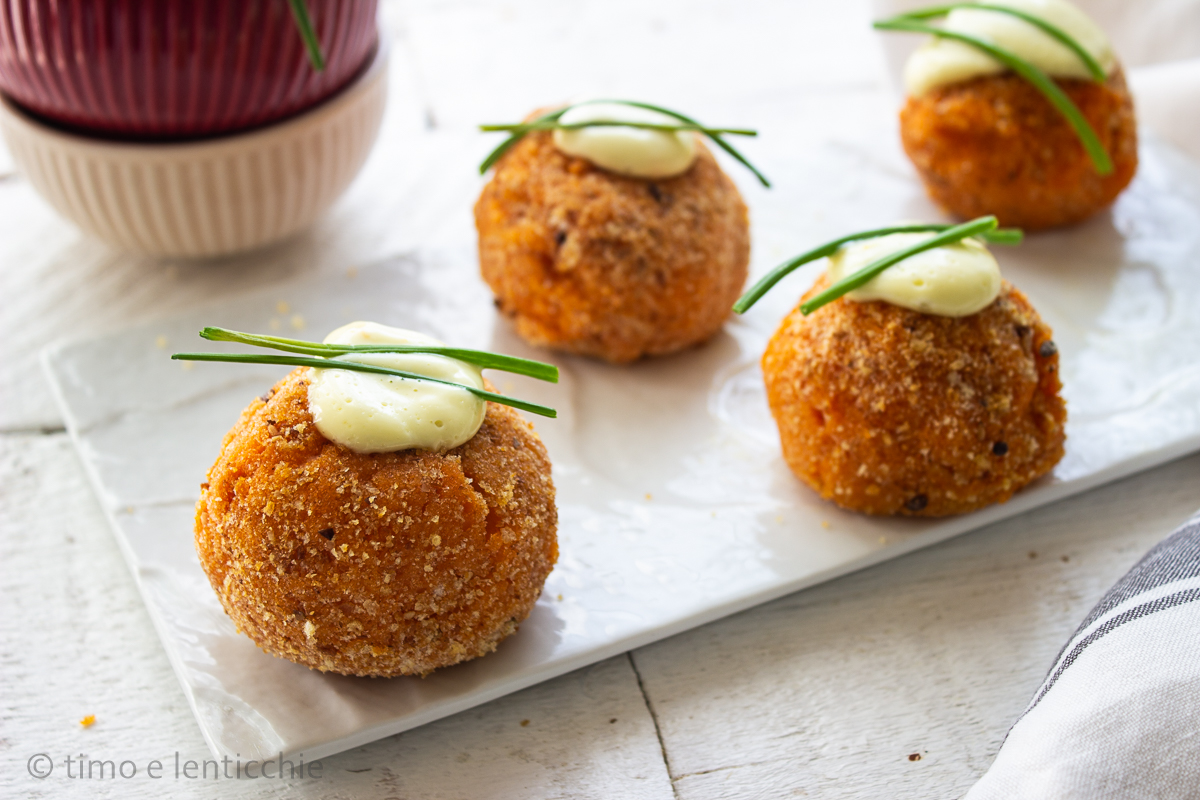 Bombas de patates douces tapas espagnoles