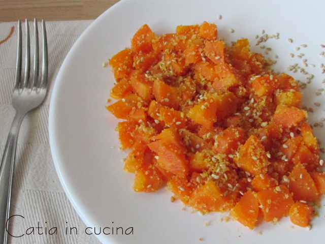 carottes au sésame et chapelure