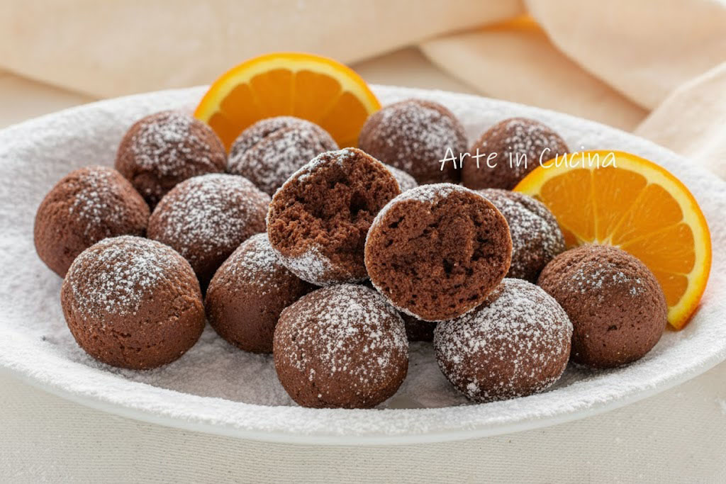 CASTAGNOLES RICOTTE et CACAO à l'orange