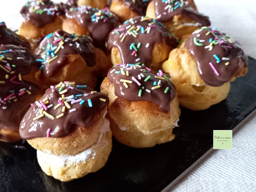 choux à la crème au chocolat sans œufs