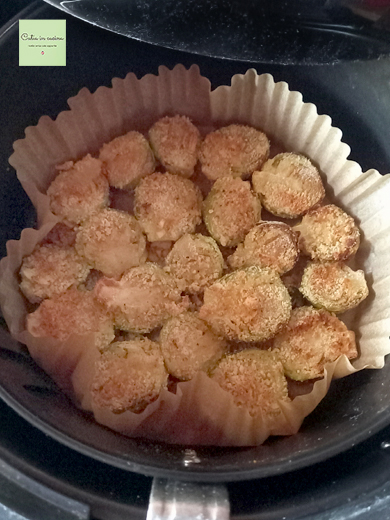 choux de Bruxelles gratinés à la friteuse à air