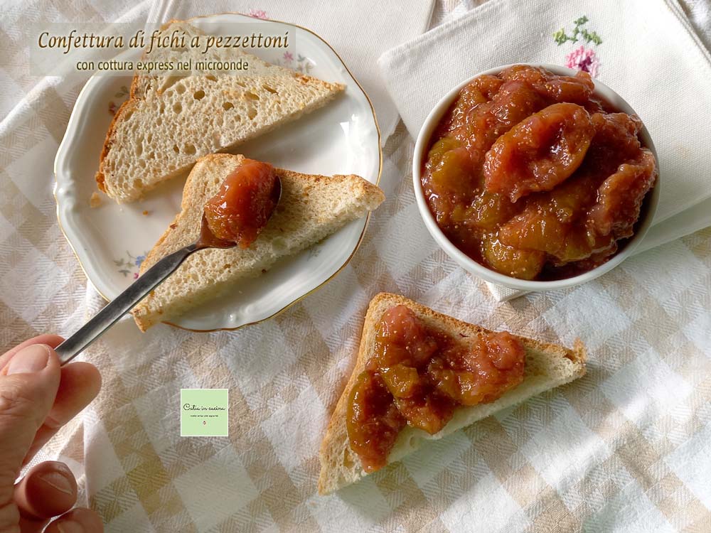 Confiture de figues en morceaux au micro-ondes