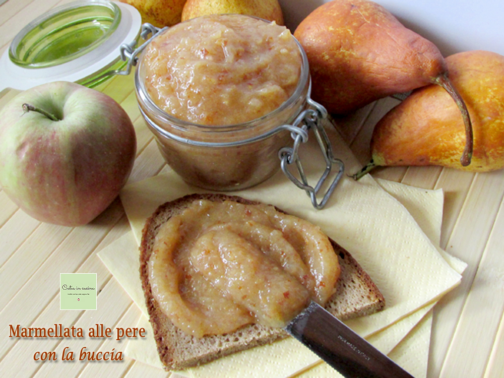confiture de poires avec la peau
