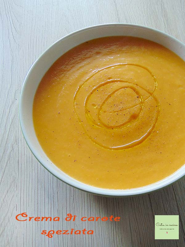 crème de carottes à la noix de muscade