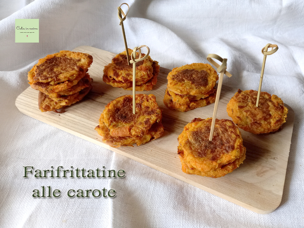 farifrittatine aux carottes finger food