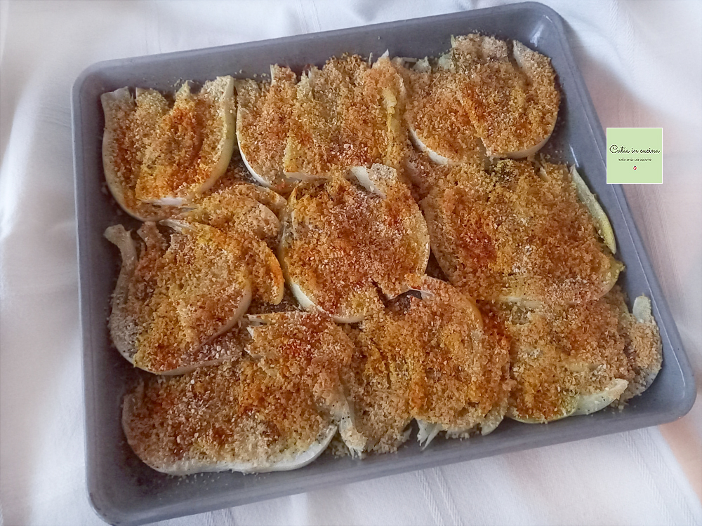 Fenouil épicé gratiné au four