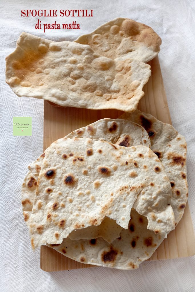 sfoglie di pasta matta