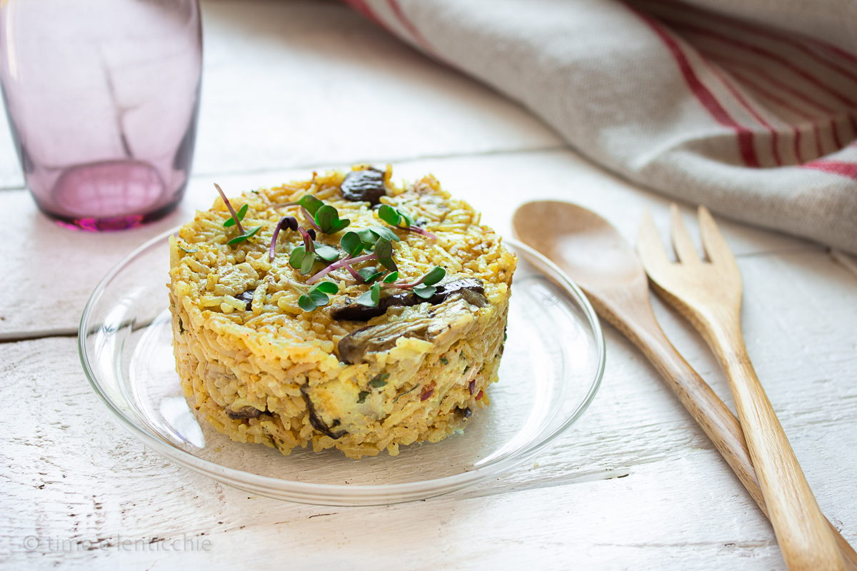 Riz au curry avec aubergines