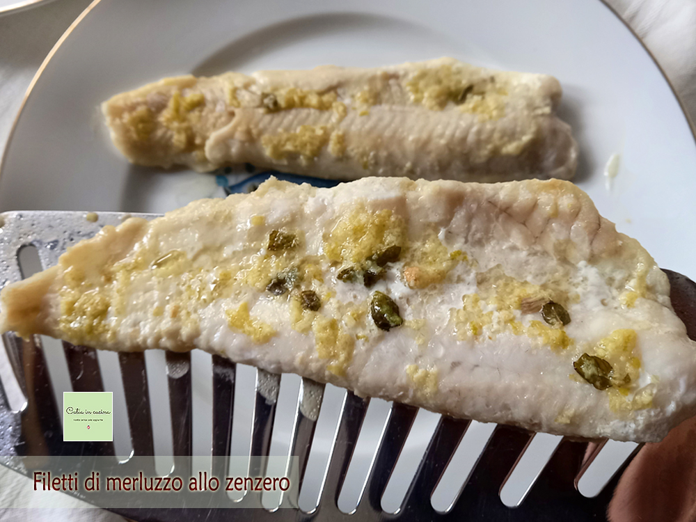 Filets de cabillaud au gingembre