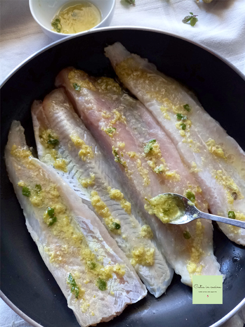 filets de cabillaud au gingembre avant cuisson