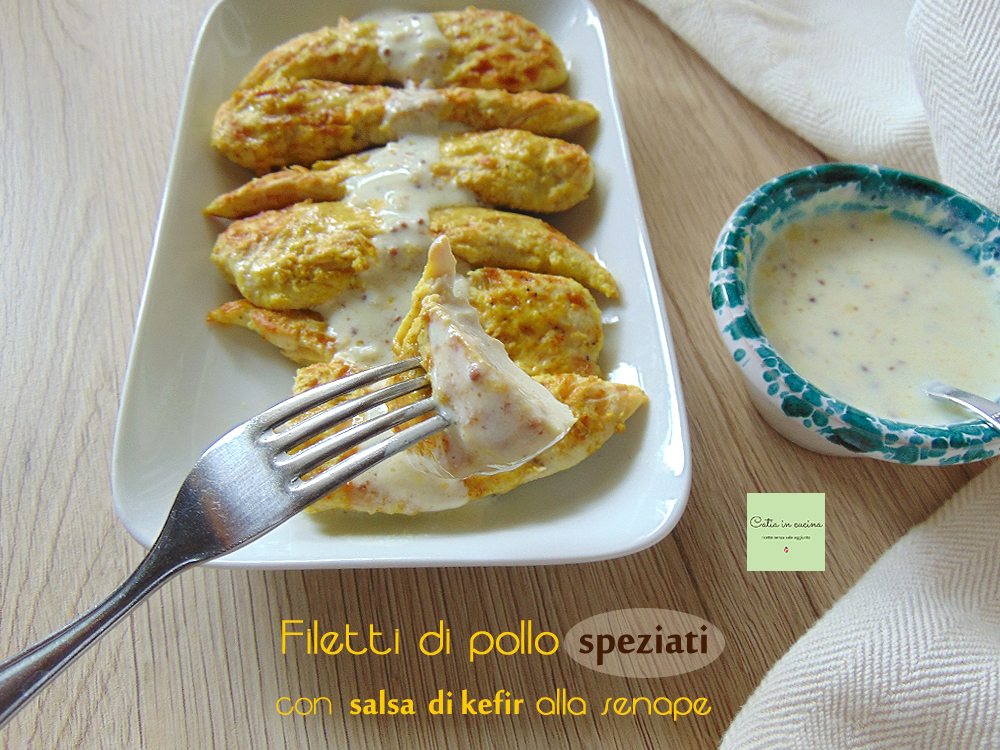 filets de poulet épicés et sauce au kéfir