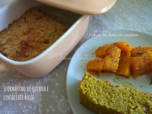Flan de quinoa et lentilles corail
