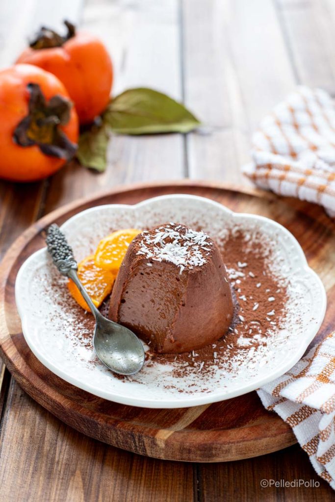 flan vegan aux kakis