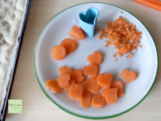 carottes en forme de cœur