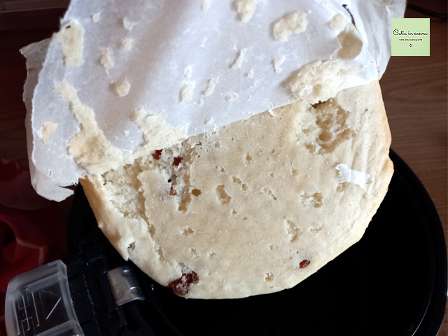 papier cuisson collé à la pâte