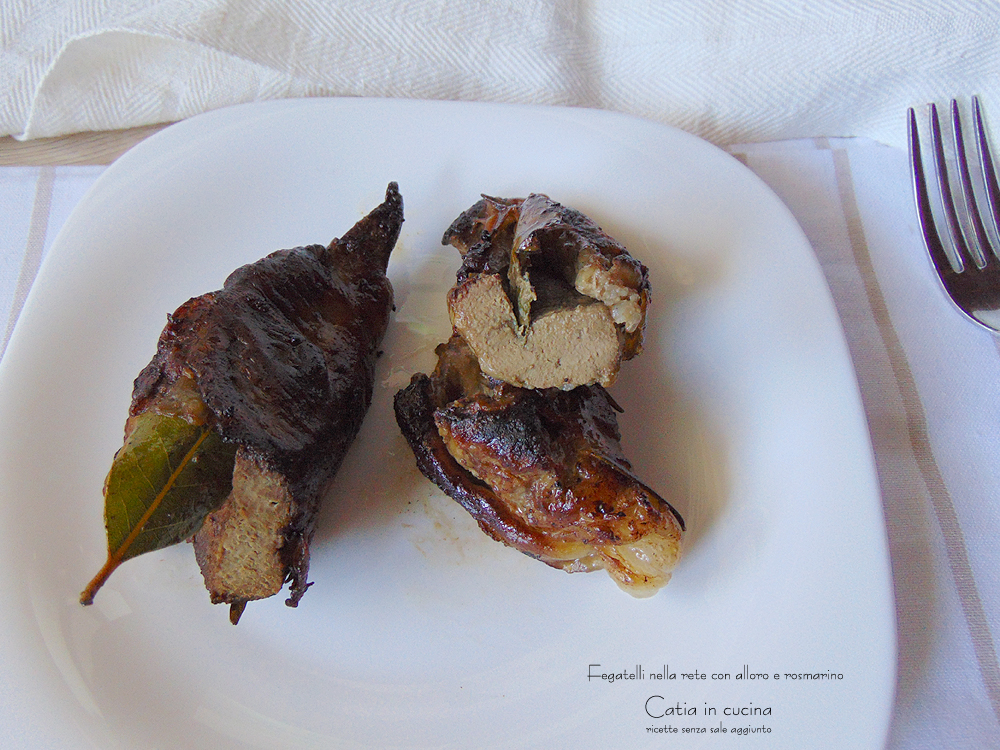 foie grillé dans le filet laurier romarin