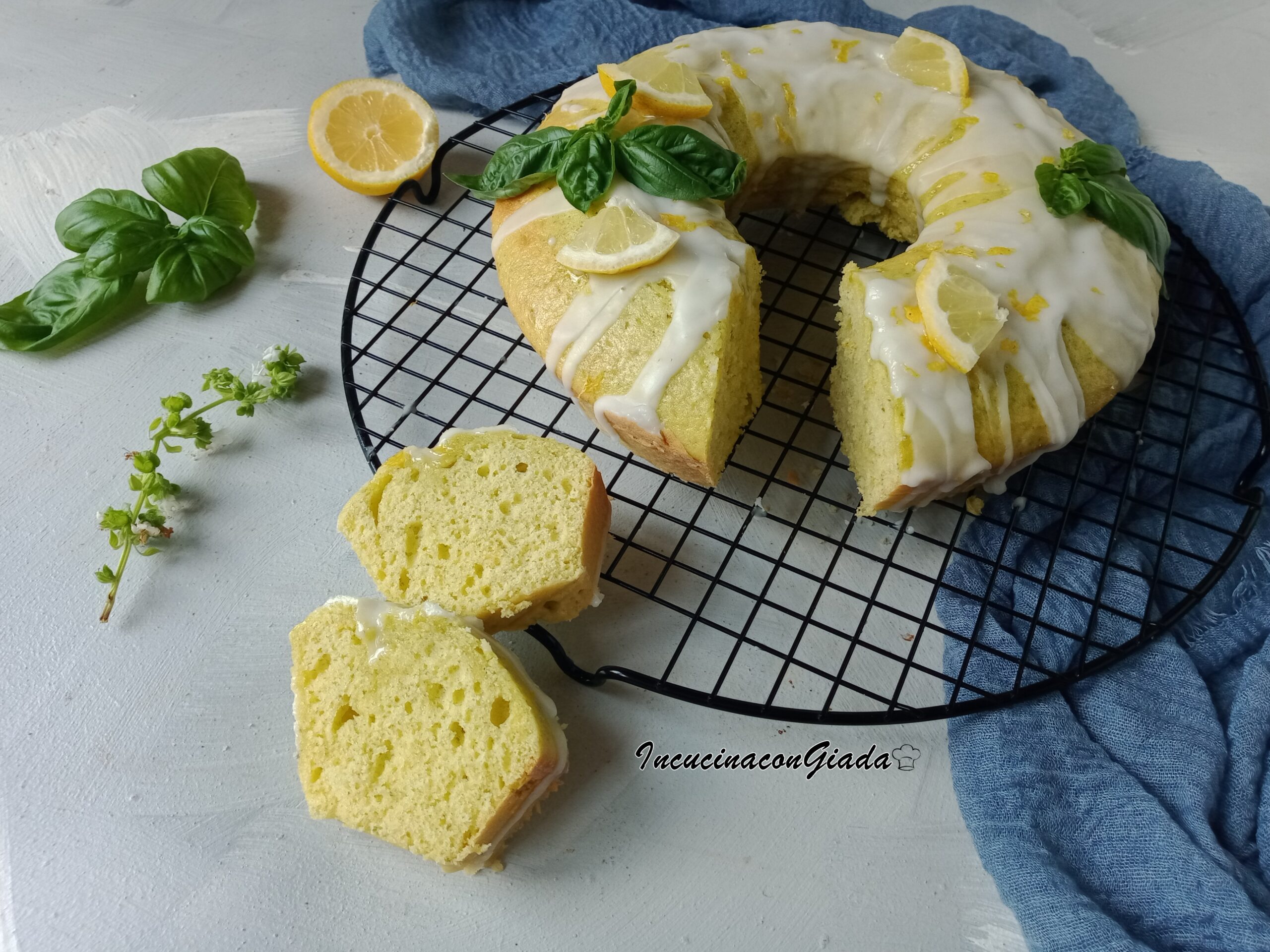 GÂTEAU BASILIC ET CITRON