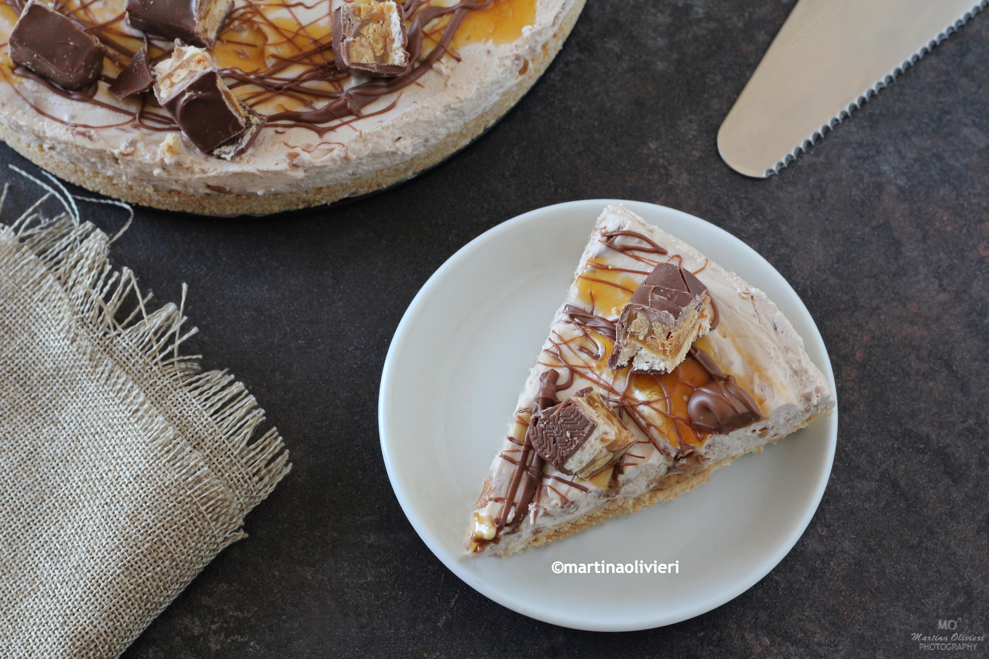 Gâteau Snickers – Sans cuisson
