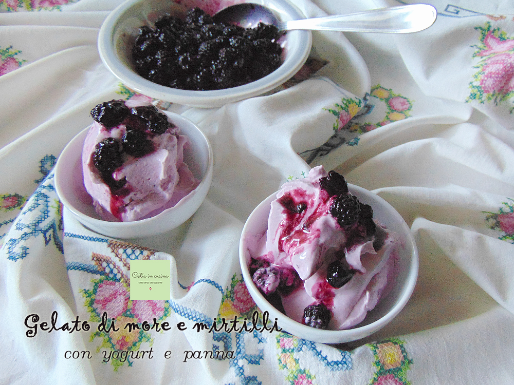 glace aux mûres et myrtilles