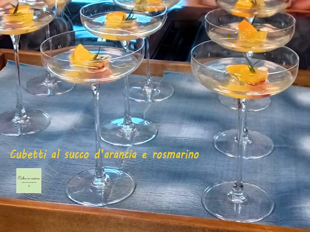 Glaçons au jus d’orange