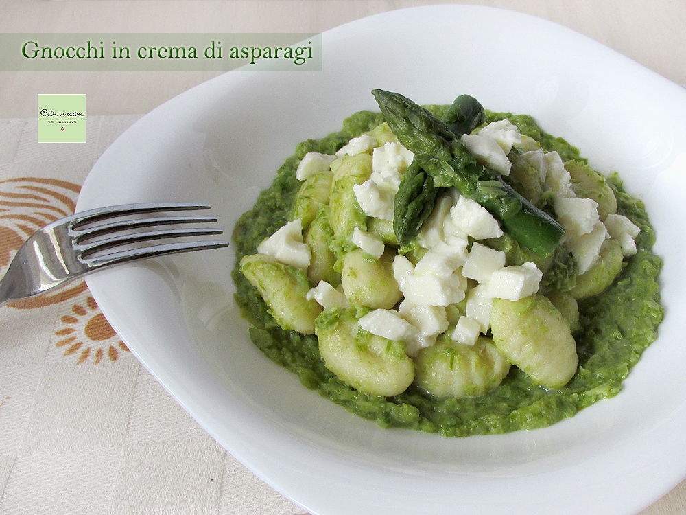 Gnocchis à la crème d&rsquo;asperges