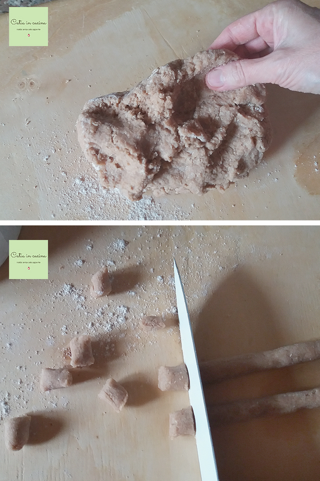 préparation gnocchis d'épeautre