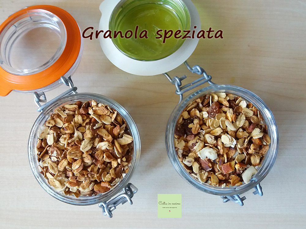 granola épicée avec airfryer et poêle