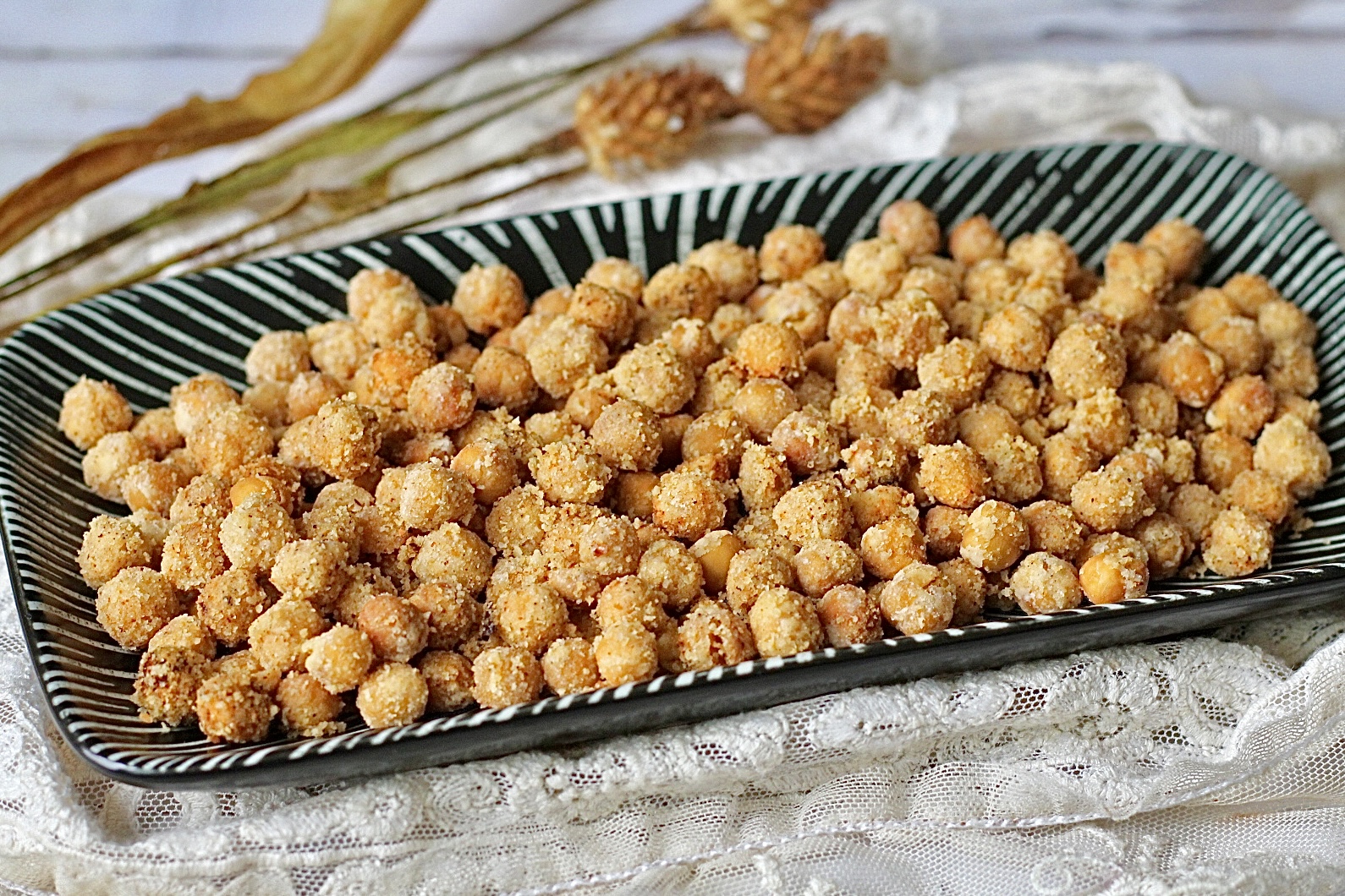 Pois chiches gratinés à la friteuse à air: recette croustillante, rapide et légère.