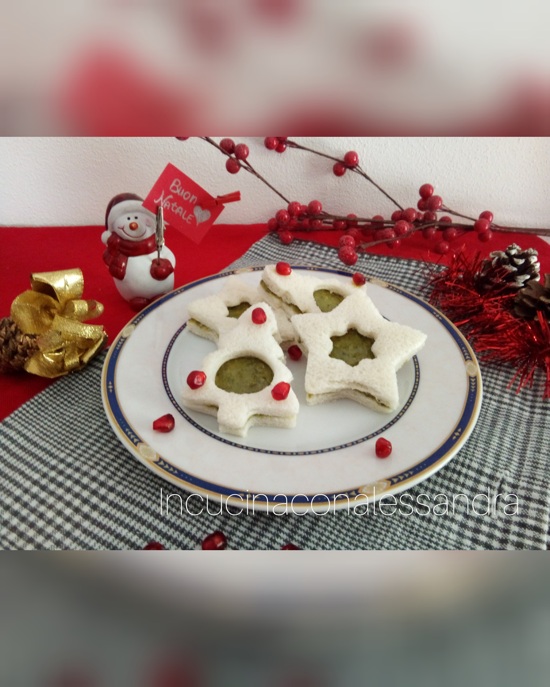 Tartines de Noël au pesto