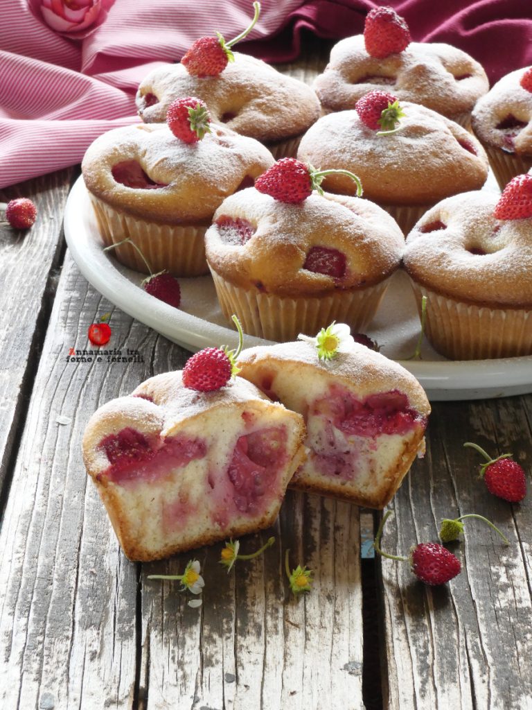 muffins aux fraises