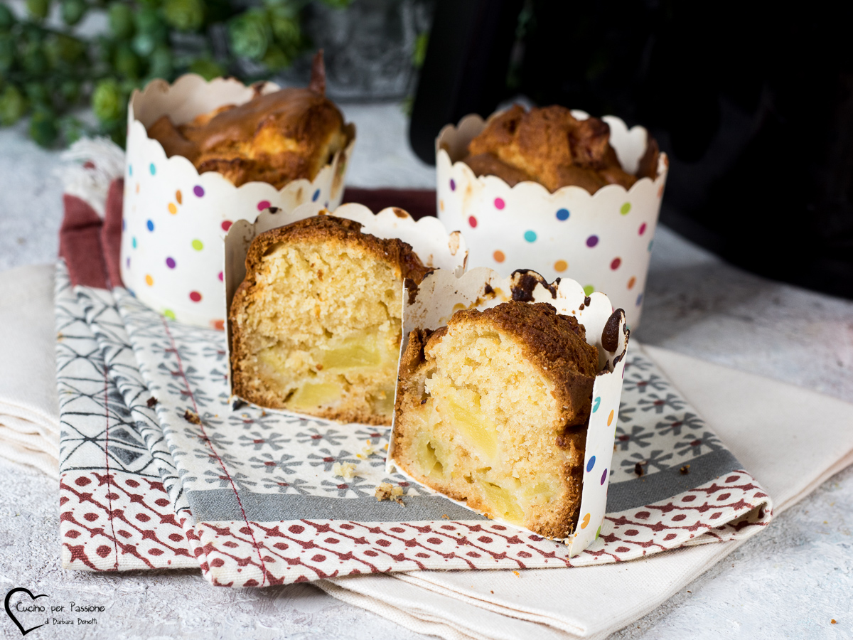 MUFFINS AUX POMMES À LA FRITEUSE À AIR