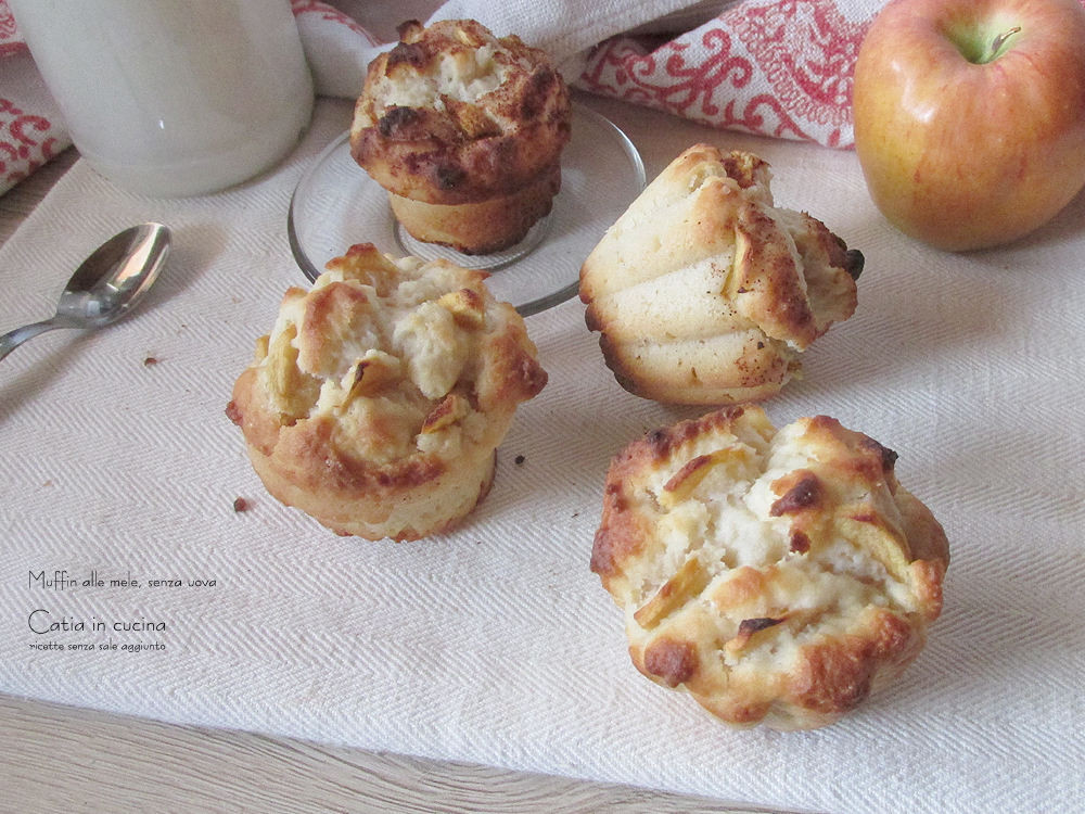 muffins aux pommes sans œufs