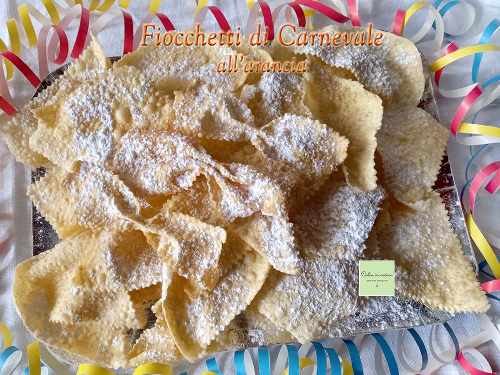 nœuds de carnaval au jus d'orange