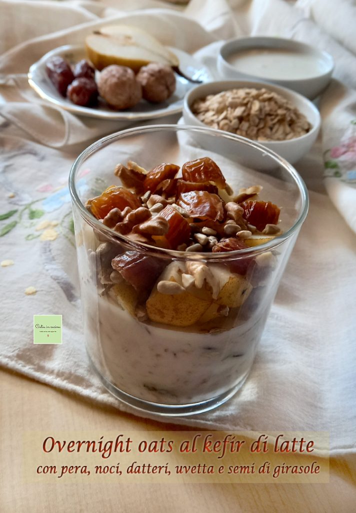 overnight oats au kéfir de lait