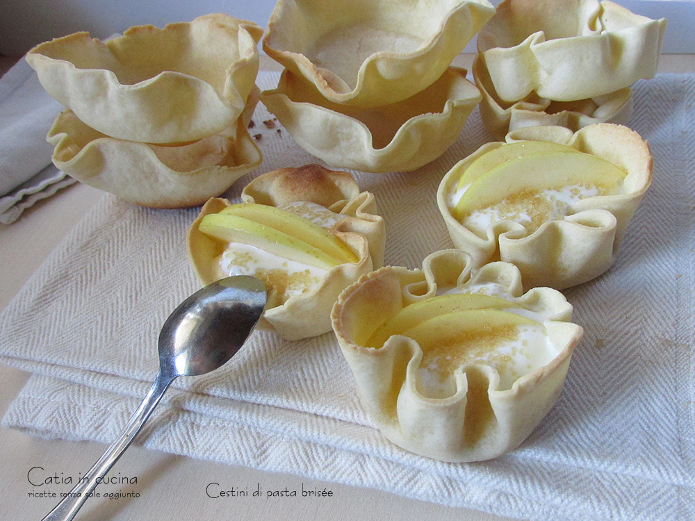 coupes de pâte brisée