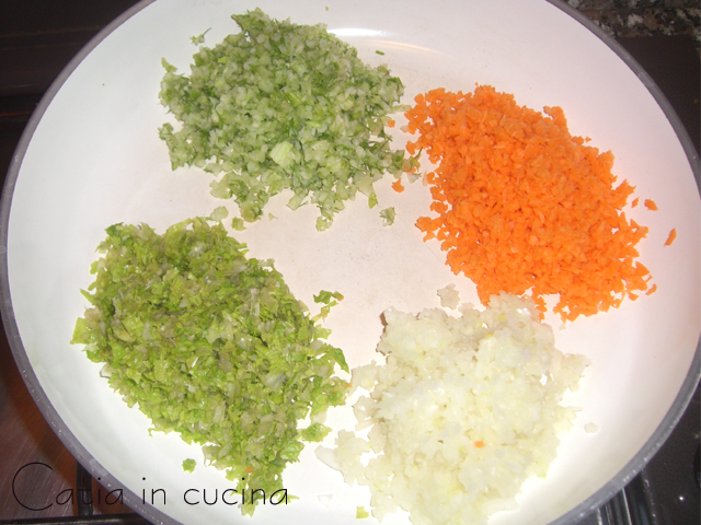 légumes hachés pour pâtes colorées