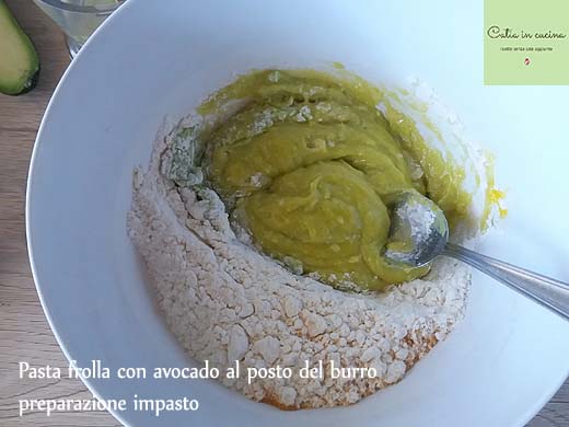 pâte sablée à l'avocat-pâte