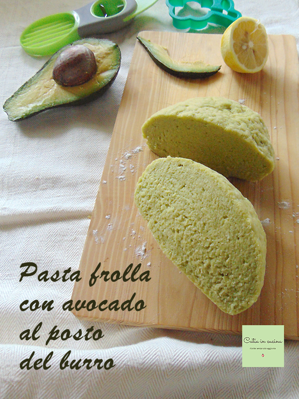 pâte sablée avec avocat à la place du beurre