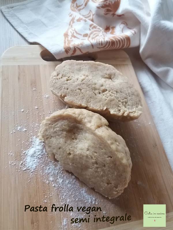 pâte sablée vegan semi complète