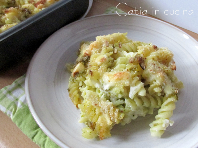 pâtes au pesto gratinées