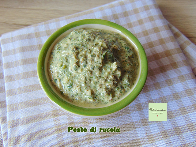 pesto de roquette pour riz gratiné
