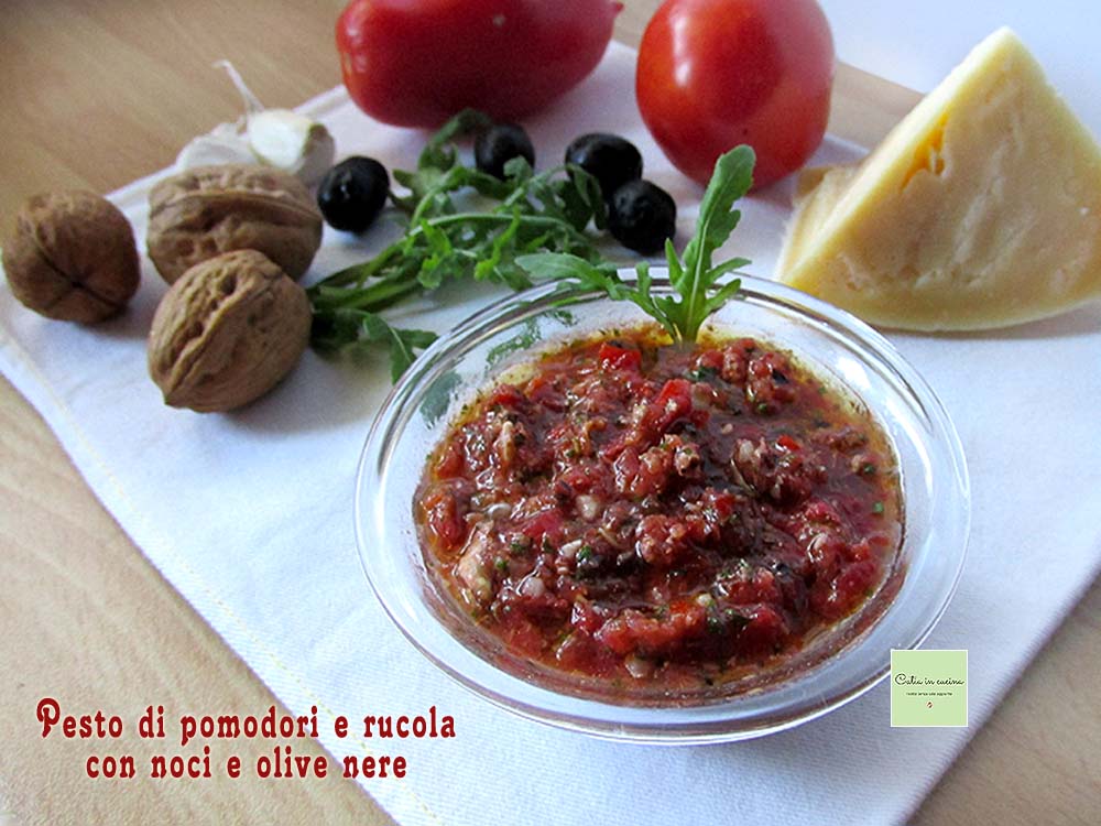 pesto de tomates et roquette