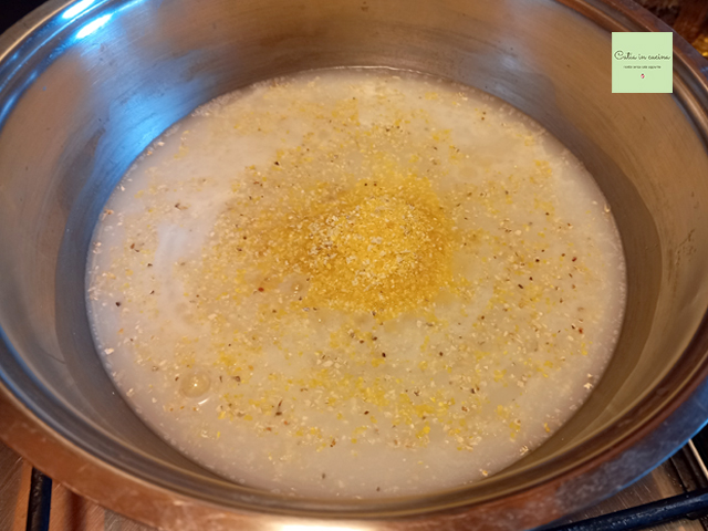 petits flans sucrés de polenta étape1