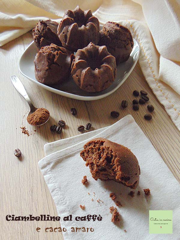 petits gâteaux au café et cacao